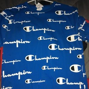 Blue champion tee